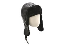 Caciula KLOP neagra, 041K, din piele naturala - 1