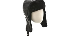 Caciula KLOP neagra, 041K, din piele naturala