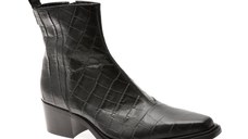 Ciocate elegante ALDO negre, ZAPPA 007, din piele croco