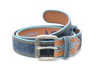 Curea LA GALERE albastra, 7871640, din piele intoarsa - 1