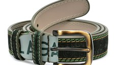 Curea LA GALERE kaki, 43716/40, din piele intoarsa