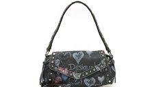 Geanta DESIGUAL bleumarin, SAXA57, din material textil