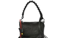 Geanta DESIGUAL neagra, SAXPAM, din piele ecologica