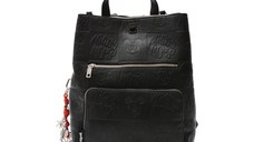 Geanta DESIGUAL neagra, WAKP02, din piele ecologica