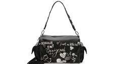 Geanta DESIGUAL neagra, WAXPA6, din piele ecologica