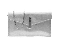 Geanta plic ALDO argintie, LARIBLING 042, din piele ecologica - 1