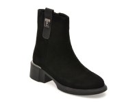 Ghete ALDO negre, AT91, din piele intoarsa - 1