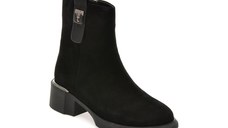 Ghete ALDO negre, AT91, din piele intoarsa