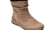 Ghete ARA gri, 24593, din piele intoarsa