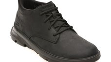 Ghete Barbati SKECHERS ARCH FIT GARZA Negre din Piele Naturala