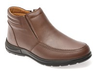 Ghete BITE THE BULLET maro, SH2403, din piele naturala - 1