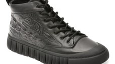 Ghete BITE THE BULLET negre, 9502, din piele naturala