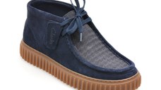 Ghete CLARKS bleumarin, TORHILL HI, din material textil