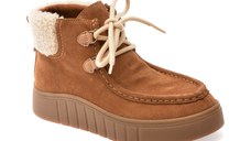 Ghete CLARKS maro, MYKAIZZ, din piele intoarsa
