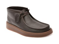 Ghete CLARKS maro, TORVIEW HI, din piele naturala - 1