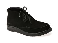 Ghete CLARKS negre, RELAX LITE MOC, din piele intoarsa - 1