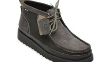Ghete CLARKS negre, WALLABEE FTR GTX, din piele intoarsa