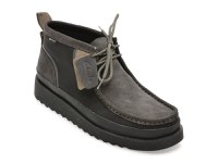 Ghete CLARKS negre, WALLABEE FTR GTX, din piele intoarsa - 1