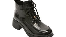 Ghete dama FLAVIA PASSINI 88603, negre, din piele naturala lacuita