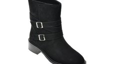 Ghete dama FLAVIA PASSINI AC5851, negre, din piele intoarsa