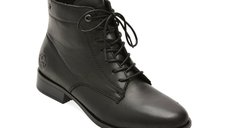 Ghete dama RIEKER 77030 negre din piele naturala