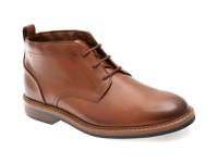 Ghete elegante CLARKS maro, ALDWIN CHUKKA, din piele naturala - 1