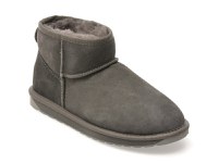 Ghete EMU gri, STINGER MICRO, din piele intoarsa - 1