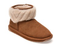 Ghete EMU maro, PYKE, din piele intoarsa - 1