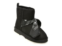 Ghete EMU negre, SHARKY MINI BANDANA, din piele intoarsa - 1