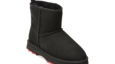 Ghete EMU negre, SHARKY MINI, din piele intoarsa