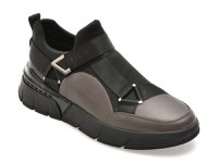 Ghete EPICA gri, 58391, din piele naturala - 1