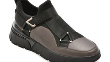 Ghete EPICA gri, 58391, din piele naturala