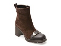 Ghete EPICA maro, 1918638, din piele intoarsa - 1