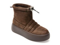 Ghete EPICA maro, 6G305, din piele intoarsa - 1