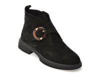 Ghete EPICA negre, 1735072, din piele intoarsa - 1