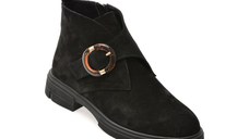 Ghete EPICA negre, 1735072, din piele intoarsa