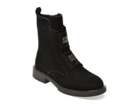 Ghete EPICA negre, 2223, din piele intoarsa - 1