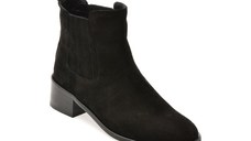 Ghete EPICA negre, 232080, din piele intoarsa