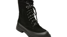 Ghete EPICA negre din piele intoarsa, model 4F2591 pentru femei