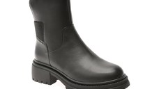 Ghete EPICA negre, DX83516, din piele naturala