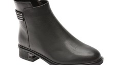 Ghete EPICA negre, E531, din piele naturala