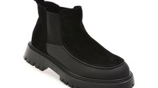 Ghete EPICA negre, LN58, din piele naturala