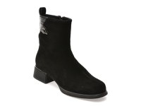 Ghete EPICA negre, W1382, din piele intoarsa - 1