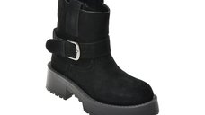 Ghete FLAVIA PASSINI AD3755 negre din piele intoarsa