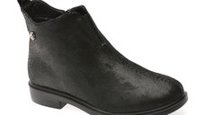 Ghete FLAVIA PASSINI negre, 2506, din piele intoarsa