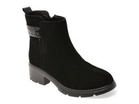 Ghete FLAVIA PASSINI negre, 371366, din piele intoarsa - 1