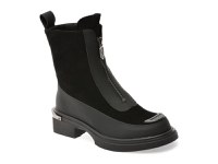 Ghete FLAVIA PASSINI negre, 38628, din piele intoarsa - 1