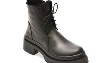 Ghete FLAVIA PASSINI negre, 903SYD, din piele naturala