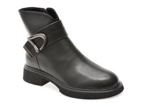 Ghete FLAVIA PASSINI negre, DX727, din piele naturala - 1