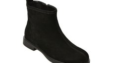Ghete FLAVIA PASSINI negre, model ATC475, din piele intoarsa premium